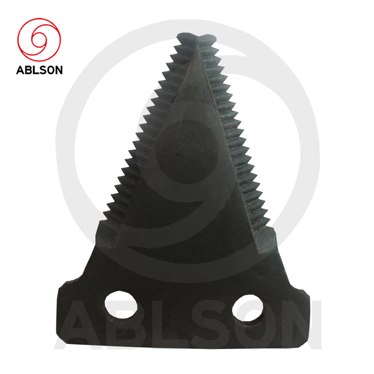 Reel mower blade for combine harvester