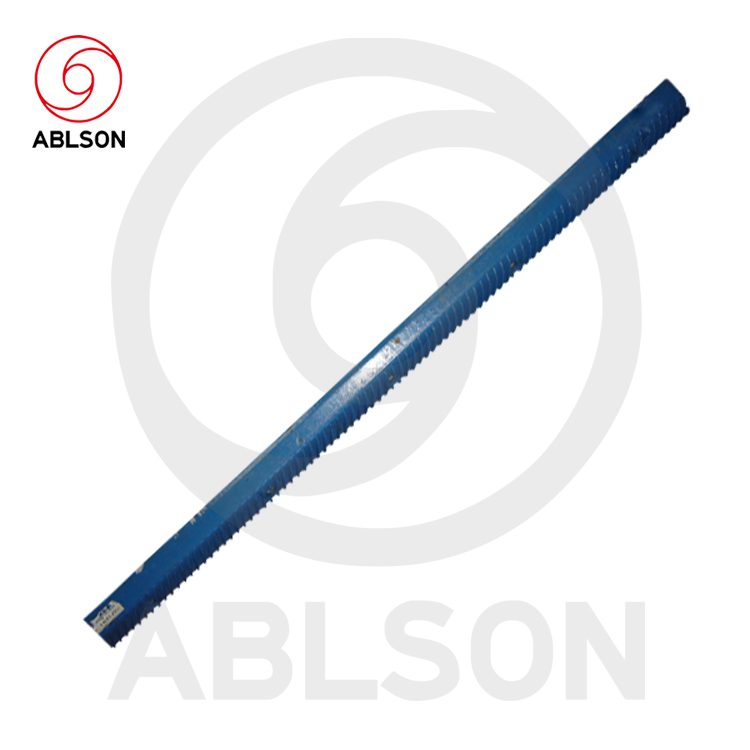 Combine harvester steel rasp bar
