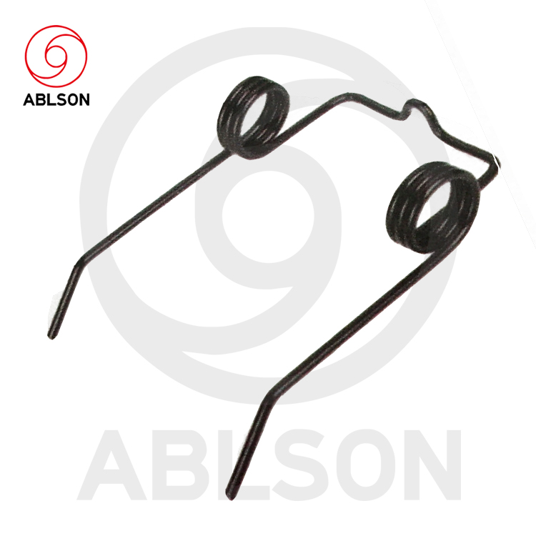 Steel spring tine for lawn mower